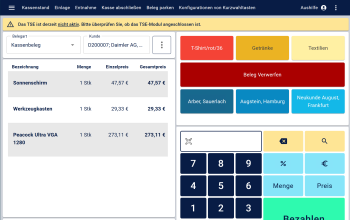 Kasse.next - Positionserfassung